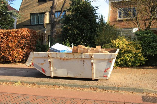 Beckenham residents clearing their flats